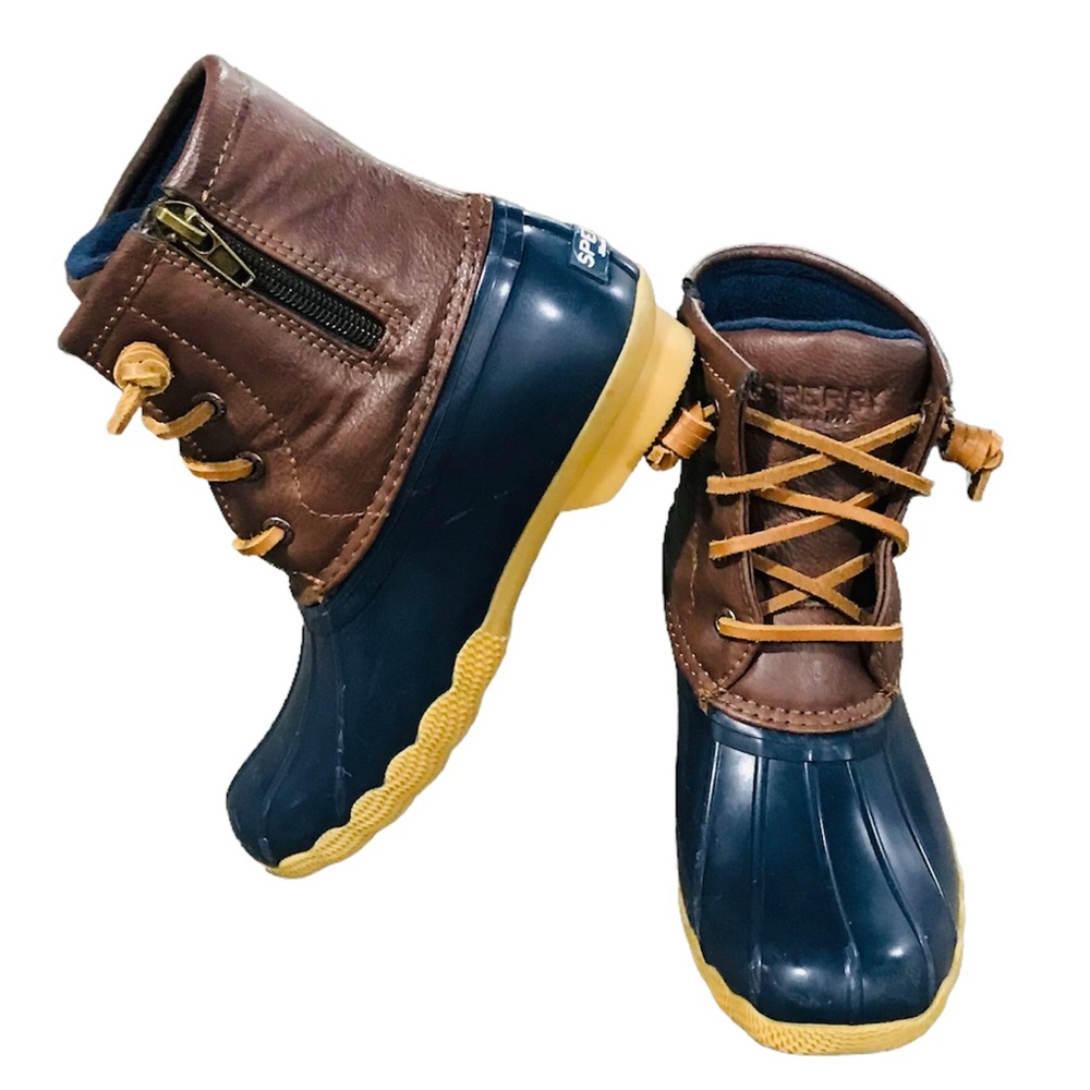 Sperry Girls Saltwater Duck Boots Size 13